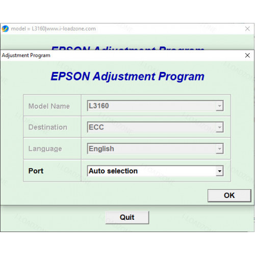 EPSON L3160 ink clearing program